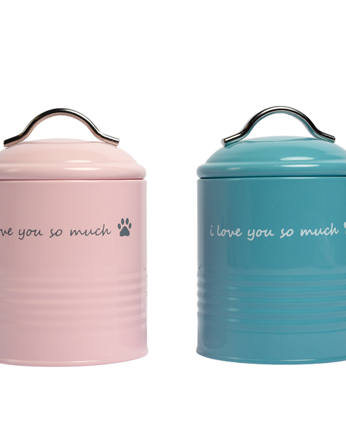 Load image into Gallery viewer, I Love You So Much Dog Treat Canister Gift Set
