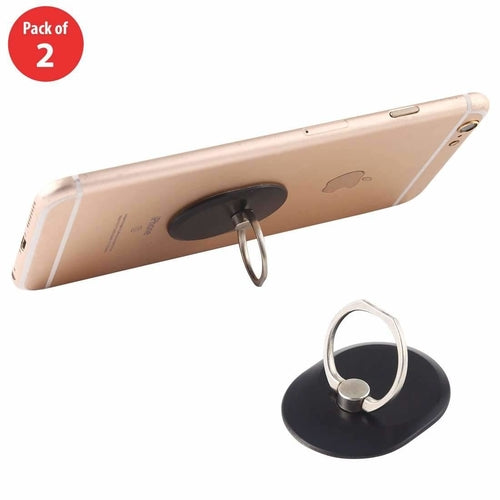 Load image into Gallery viewer, Cell Phone Ring Holder Universal 360° Metal Plate Hold Finger Stand  -
