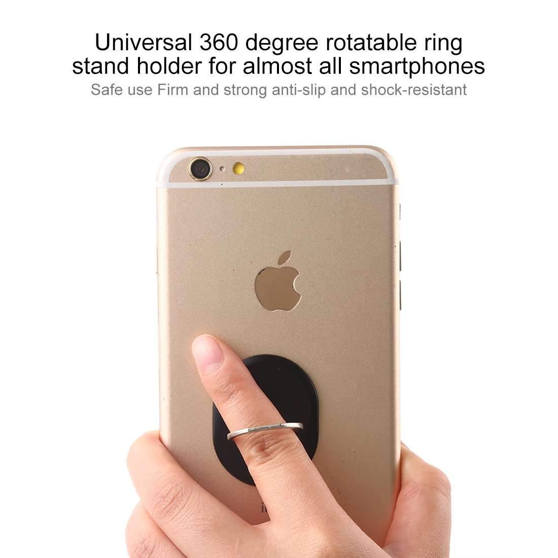Cell Phone Ring Holder Universal 360° Metal Plate Hold Finger Stand  -