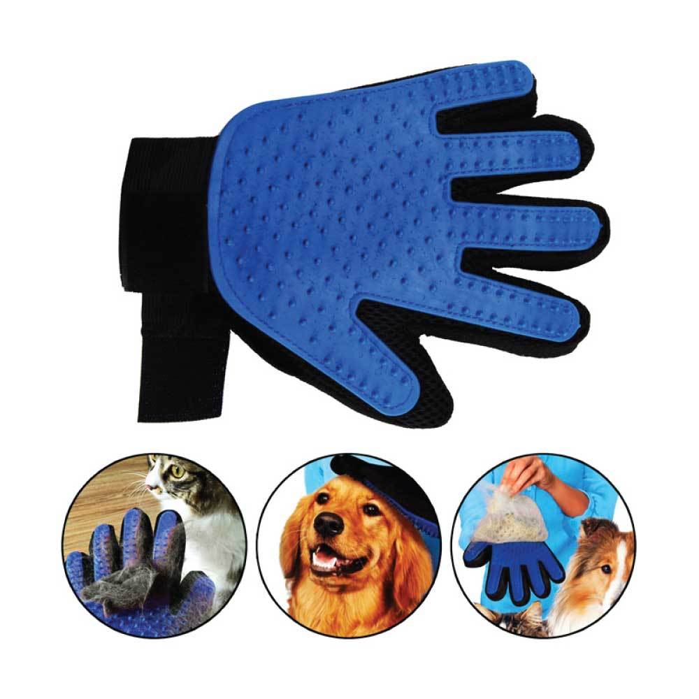 2in1 Pet Deshedding and Massage Glove - Dog or Cat Hair Grooming Right