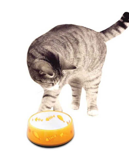 Load image into Gallery viewer, 300ml Cat Bowl Orange Love - AFP Kitten Pet Food Water Feeding Anti
