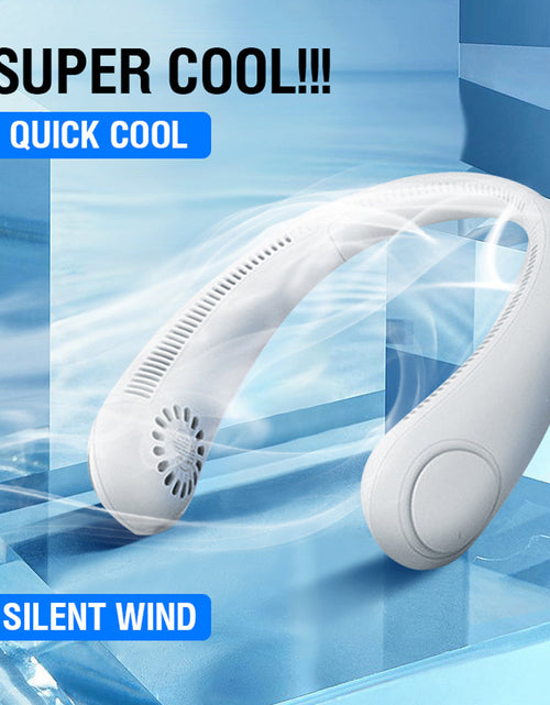 Load image into Gallery viewer, Portable Hanging Neck Fan Electric Mini Air Cooler 3 Speed Quiet Fan
