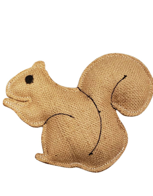 Load image into Gallery viewer, Eco-Friendly Rustic Jute Squirrel Dog Chew Toy
