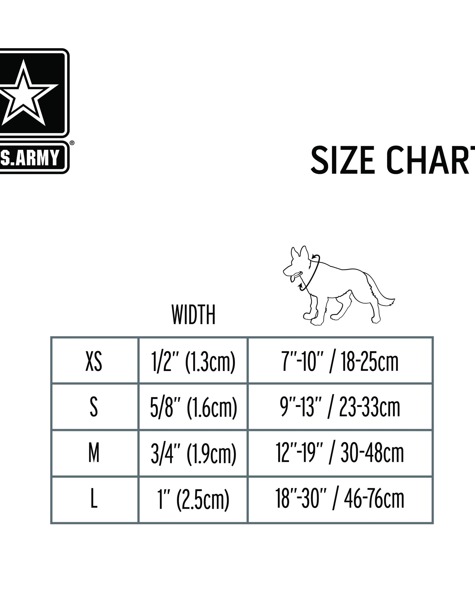 US Army Dog Collar - Dark Camo