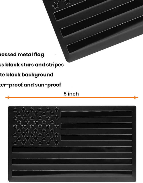 Load image into Gallery viewer, 2PCS Metal USA Flag Sticker
