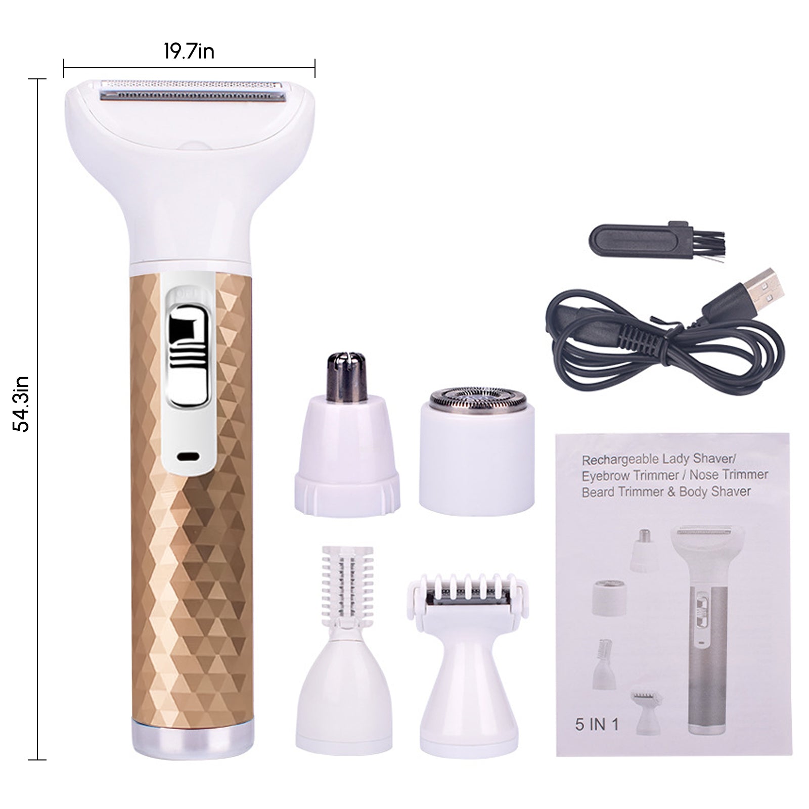 Electric Razor for Women Removal for Body Nose Hair Trimmer Face