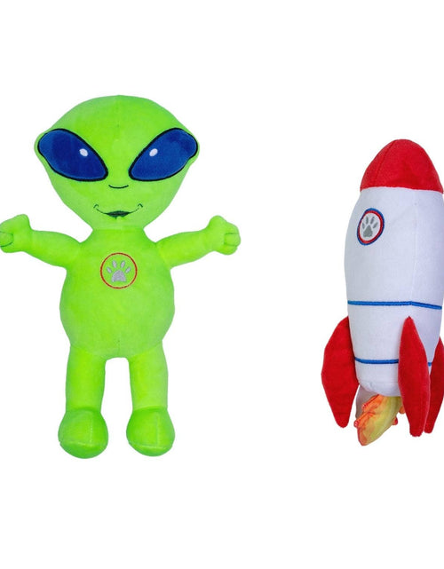 Load image into Gallery viewer, Out of this World Crinkle and Squeaky Plush Dog Toy Combo
