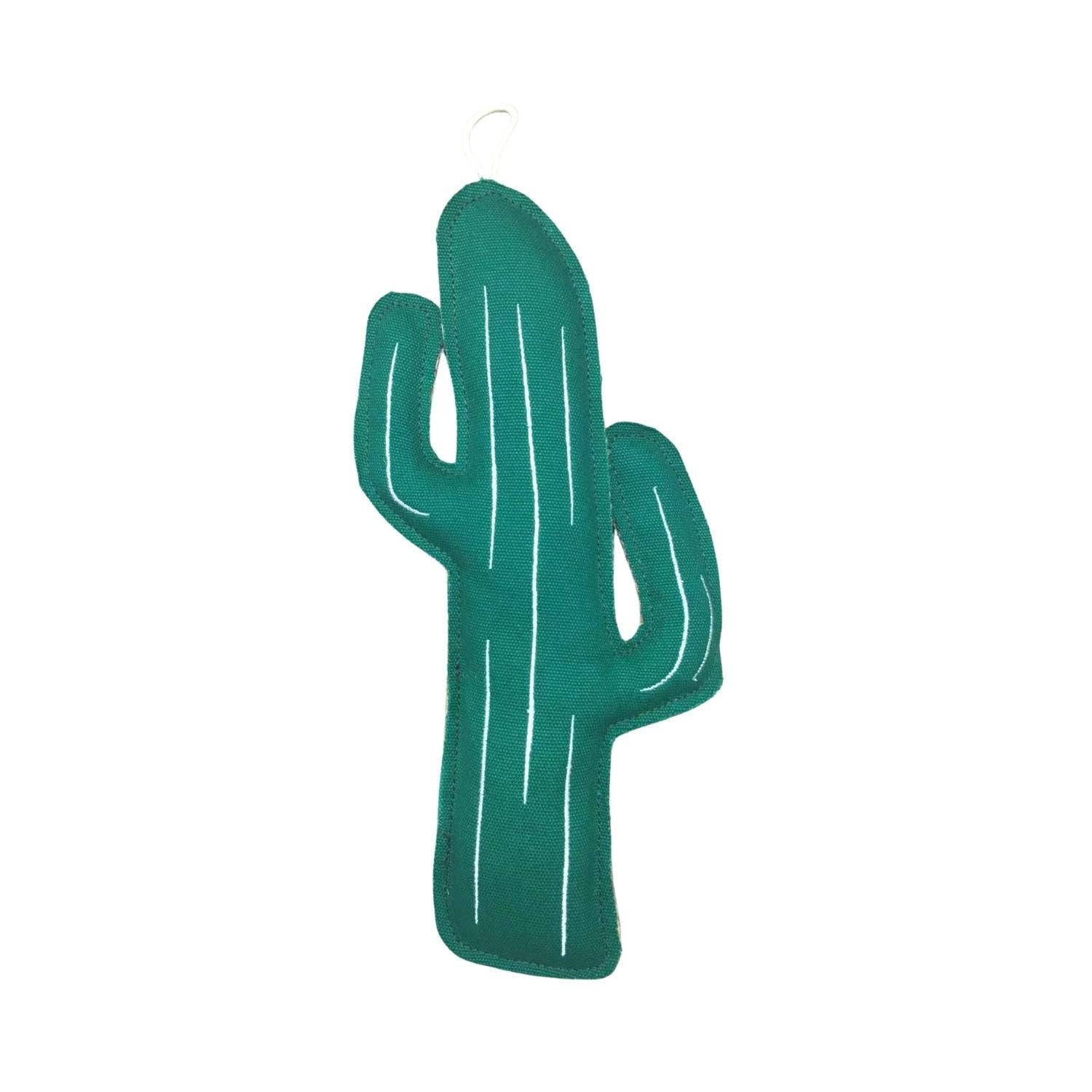 Eco-Friendly Cactus Canvas and Jute Dog Toy