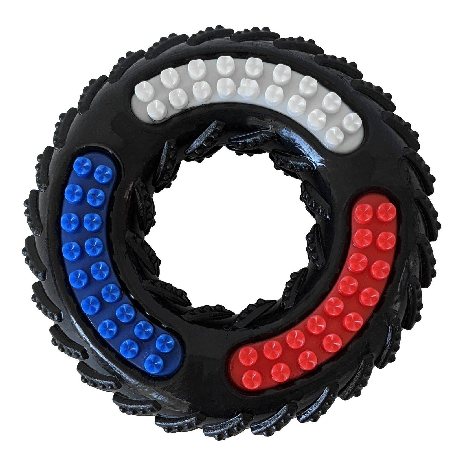 TPR Textured Dog Chew Toy - "Tire of Fun"