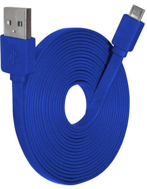 Load image into Gallery viewer, 9 Feet Flat Line Micro USB Sync &amp; Charge Cable
