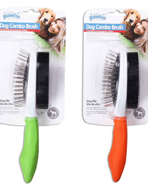 Load image into Gallery viewer, Dog Double Sided Brush Combo Bristle Pins Cat Pet Shedding Comb
