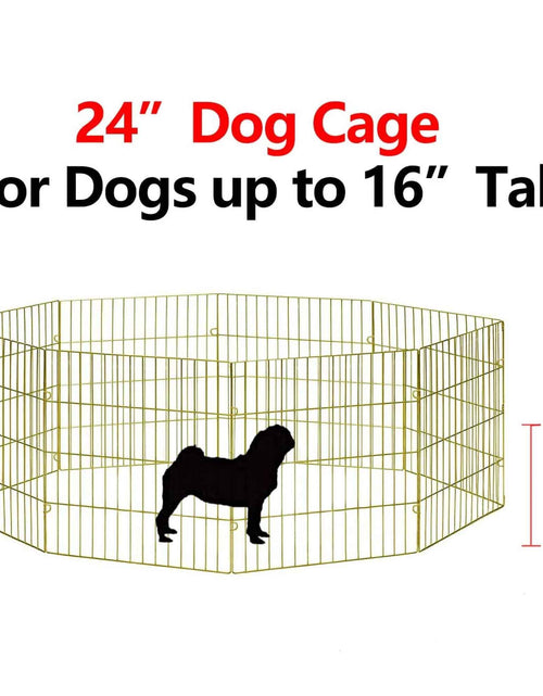 Load image into Gallery viewer, Pet Playpen - Dog Cat Foldable Metal Indoor Outdoor Fence - Puppy
