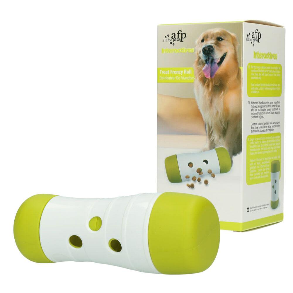 Dog Treat Frenzy Roll - Interactive Dispenser Feeder Toy All For Paws