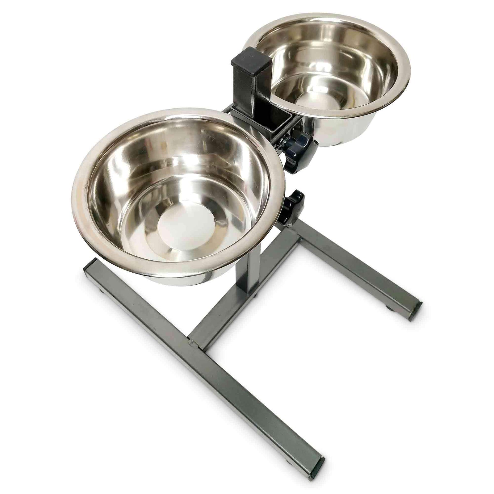 Double Raised Dog Bowl Stand 350ml Pet Cat Elevated Adjustable Food