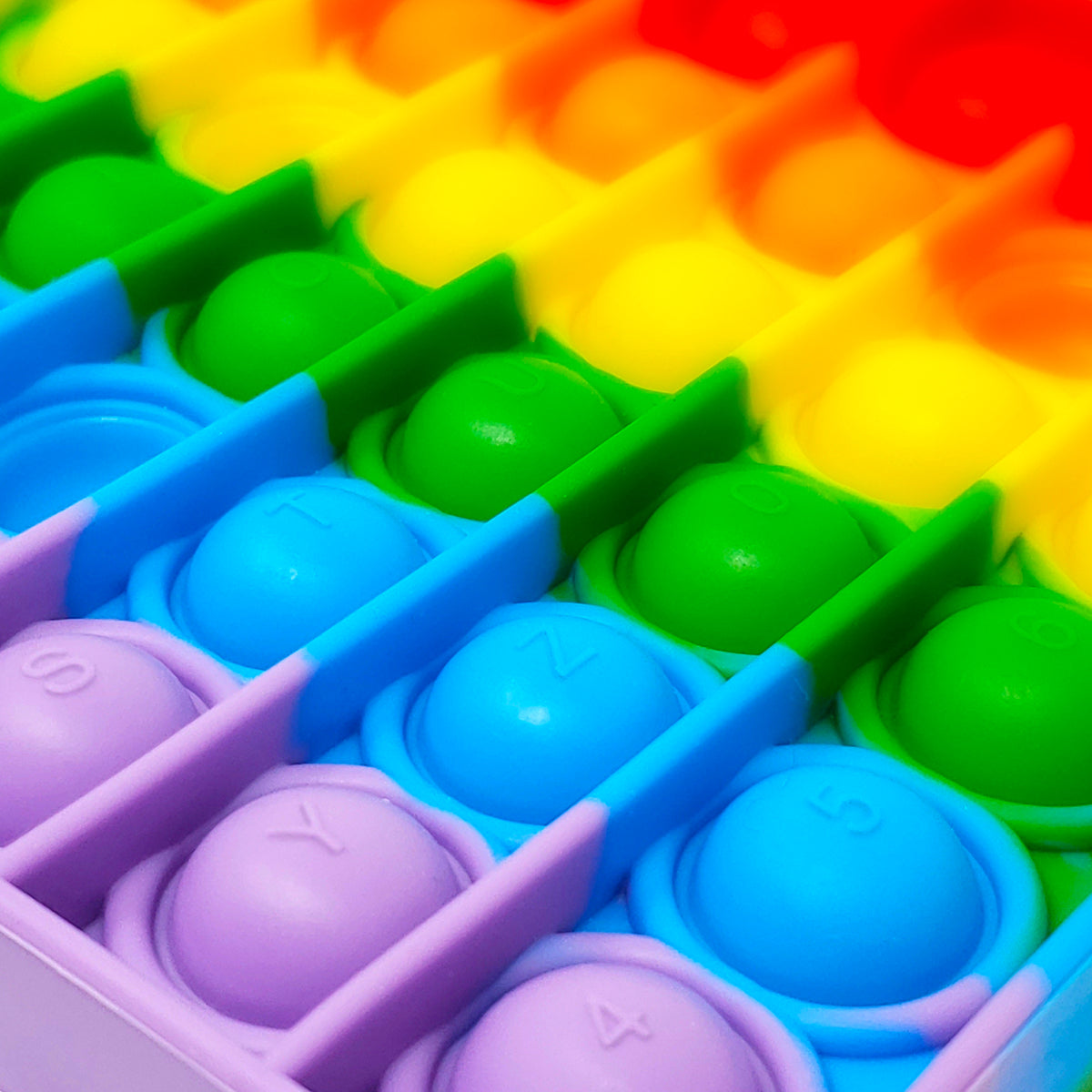 Happy Kids Rainbow Square Push & Pop Fidget Toy