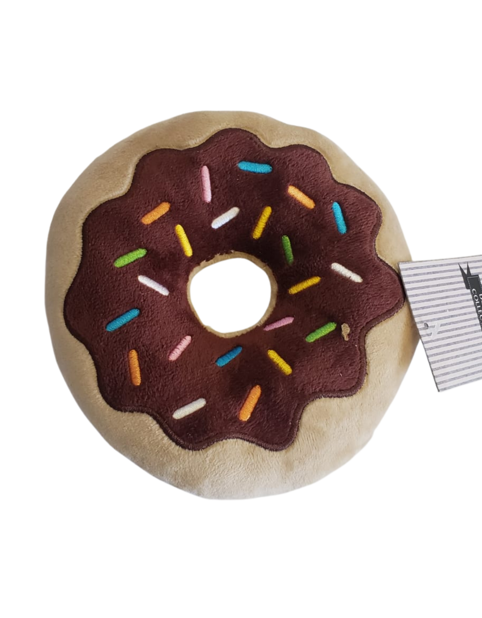 Chocolate Donut Plush Dog Toy
