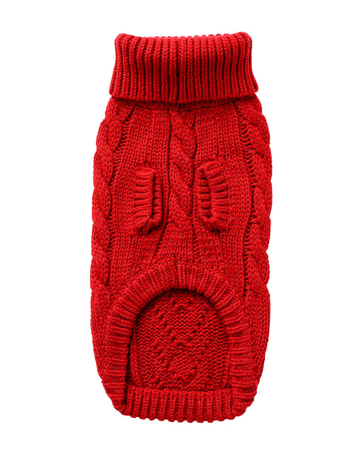 Load image into Gallery viewer, Chalet Dog Sweater - Red
