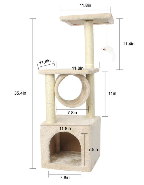 Load image into Gallery viewer, Cat Tree House Tower
