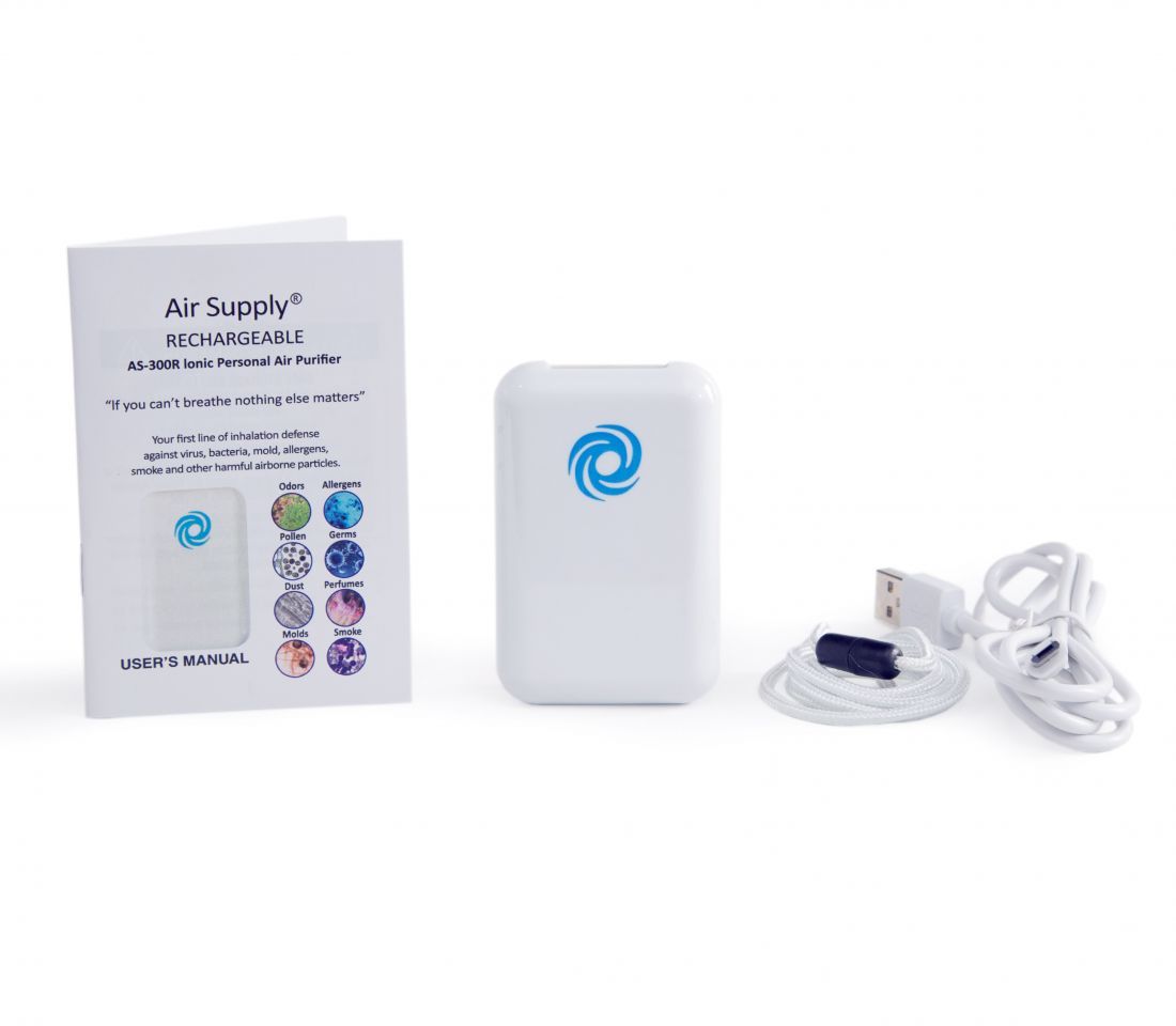 Air Supply Rechargeable AS-300R Personal Ionic Air Purifier