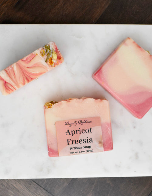 Load image into Gallery viewer, Apricot Freesia Artisan Soap
