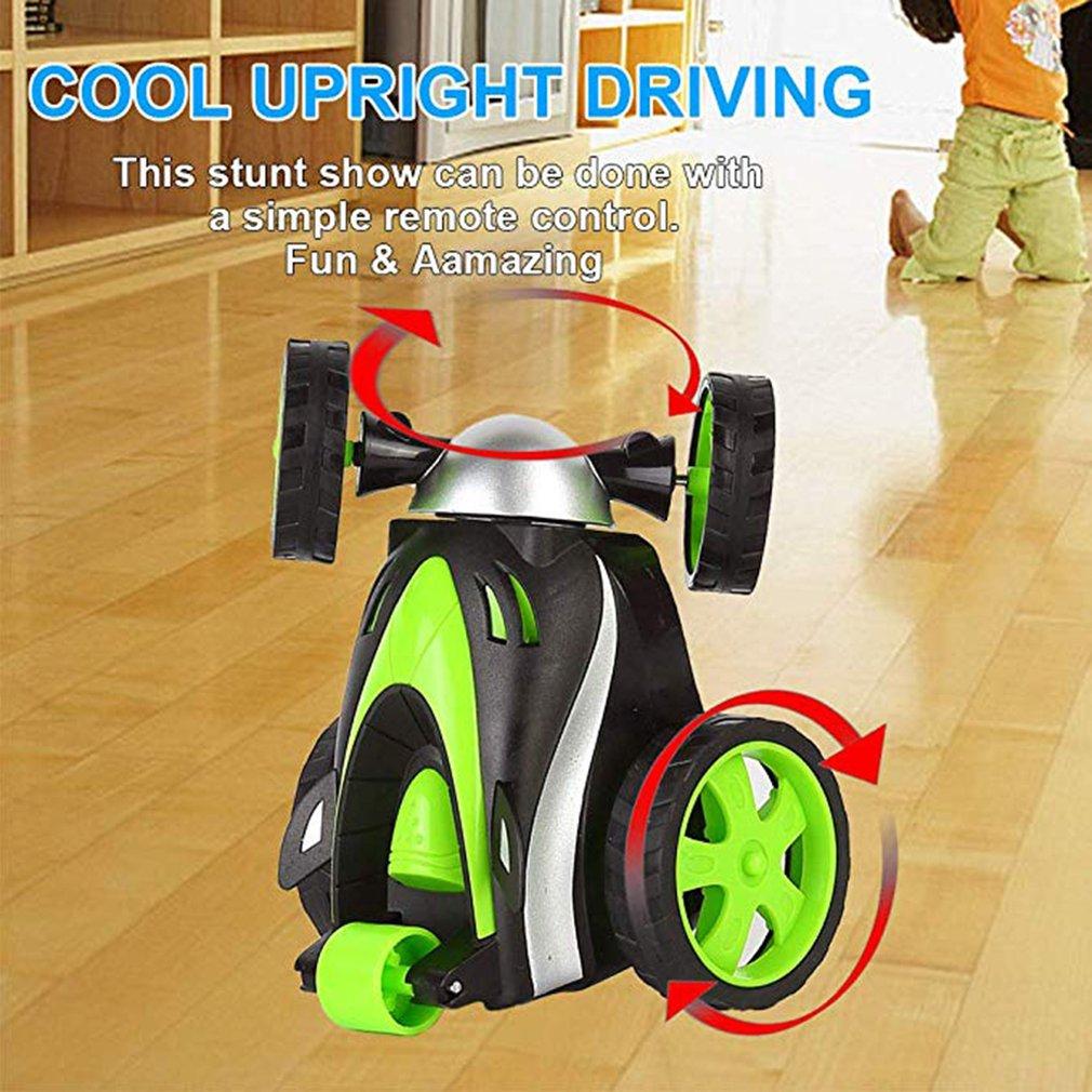 Wireless Remote Control Jumping Flip Wheels Toy Car