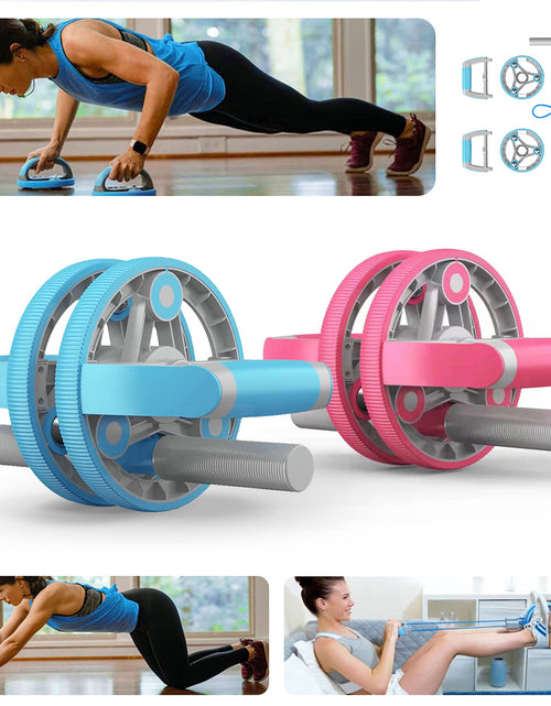 Load image into Gallery viewer, Multifunctional Abdominal Wheel Pull Strap Gym Fitness Training Set
