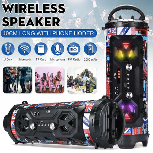 Load image into Gallery viewer, Portable Superior Bass Wireless Boombox with Radio Bluetooth Speakers
