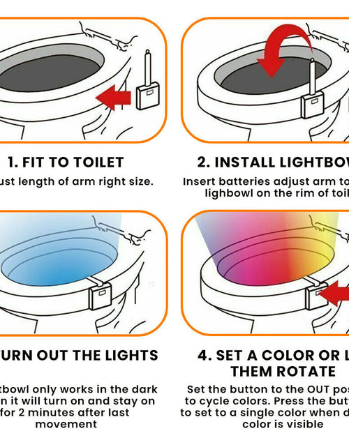 Load image into Gallery viewer, Toilet Bowl LED Light
