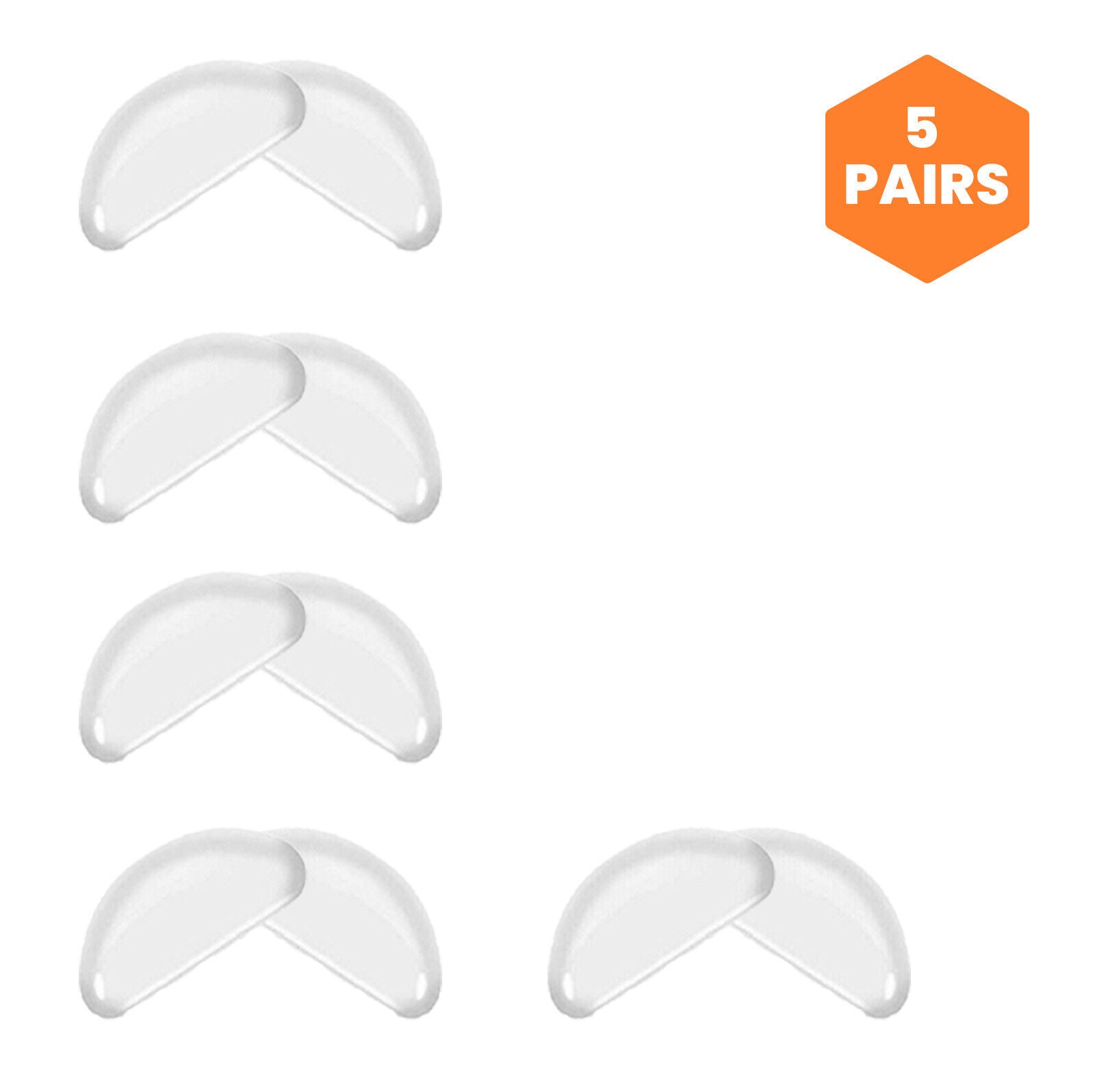 5 Pairs Anti-Slip Nose Pads For Eyeglasses