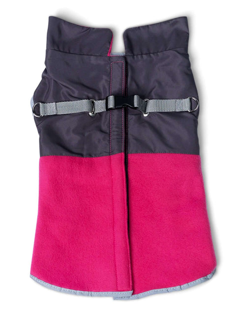 Load image into Gallery viewer, 2-in-1 Travel Dog Vest With Built In Harness - Fuschia
