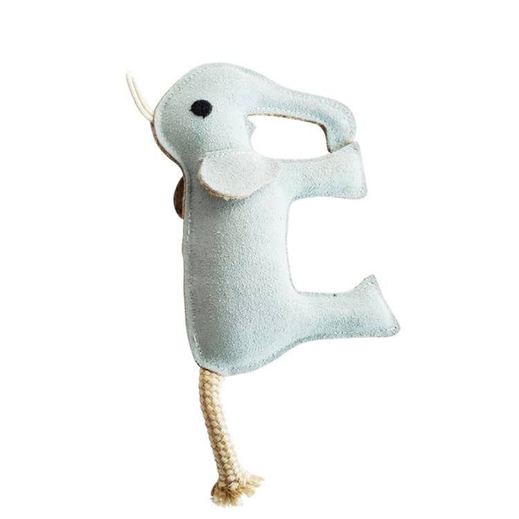 Eco-Friendly Elephant Natural Leather Dog Chew Toy