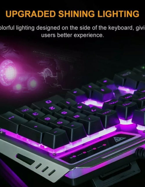 Load image into Gallery viewer, Ninja Dragon Metallic Silver Mechanical Gaming Keyboard and Mouse Set
