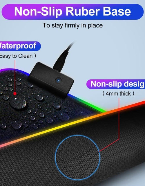 Load image into Gallery viewer, Ninja Dragons RGB Gaming 1 Touch Light Up Mouse Pad - Large Size

