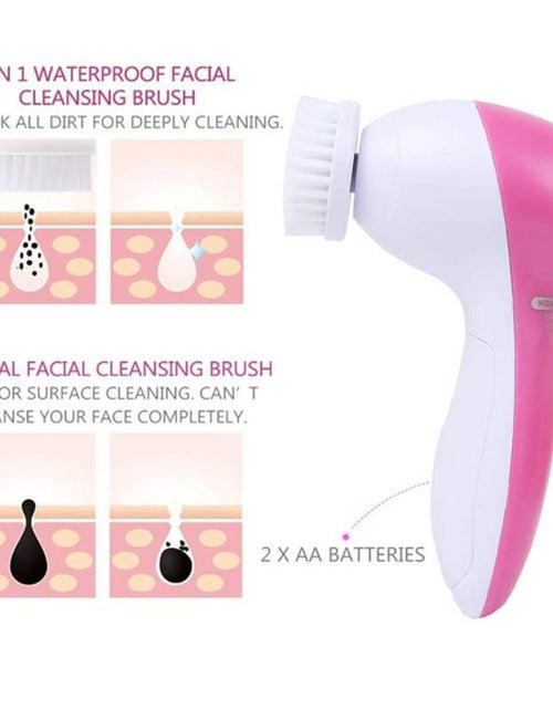 Load image into Gallery viewer, 5 in 1 Face Massage Cleansing Brush Set
