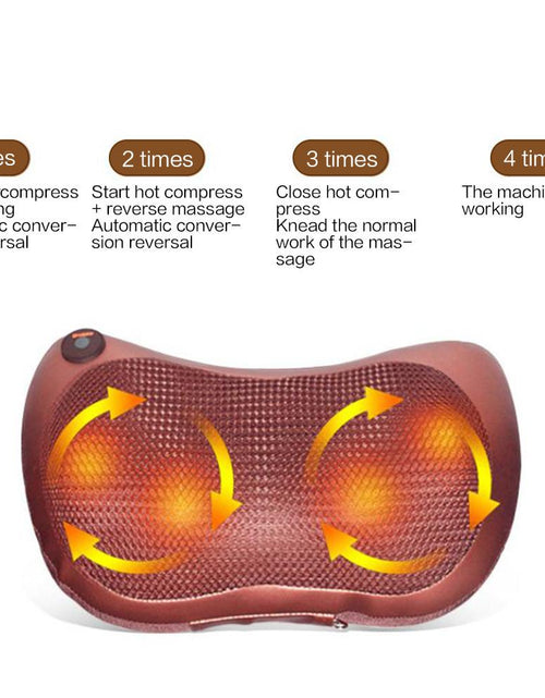 Load image into Gallery viewer, Portable 4 heads Massage Pillow
