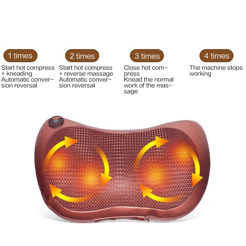 Portable 4 heads Massage Pillow