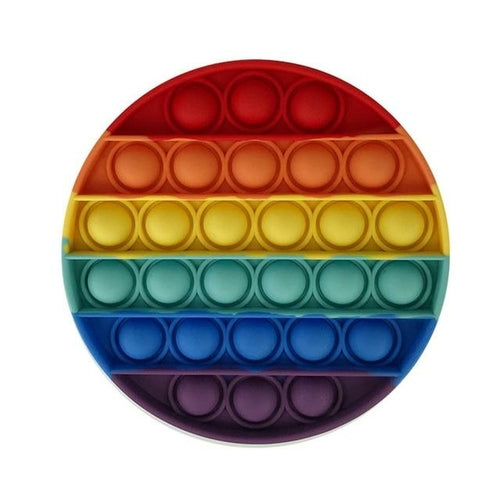 Load image into Gallery viewer, Colorful Rainbow Bubble Press Fidget Stress Relief Toy ( 4 pcs set)
