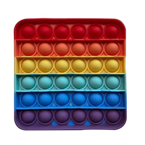 Load image into Gallery viewer, Colorful Rainbow Bubble Press Fidget Stress Relief Toy ( 4 pcs set)
