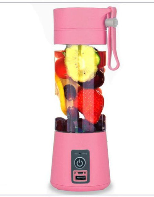 Load image into Gallery viewer, Portable USB Electric Fruit Juice Blender Deluxe Version with 6 Blades
